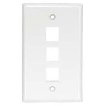 BESTLINK NETWARE Keystone Wallplates - Smooth Face 101833WT